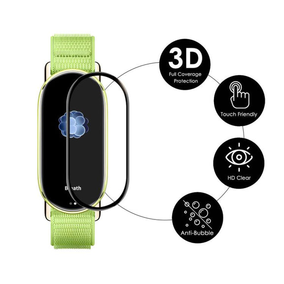 For Xiaomi Smart Band 10 5pcs ENKAY ENKAY 3D Full Coverage Soft PC Edge PMMA HD Screen Film