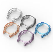 For Garmin Fenix 8 AMOLED 43mm ENKAY Hat-Prince Transparent TPU Frame Drop Protection Case(Grey)