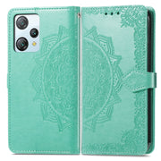 For Blackview A53 Mandala Flower Embossed Leather Phone Case(Green)