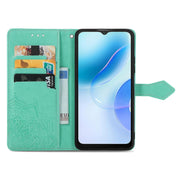 For Blackview A53 Mandala Flower Embossed Leather Phone Case(Green)