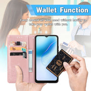 For Blackview A53 Mandala Flower Embossed Leather Phone Case(Rose Gold)