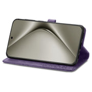 For Huawei Pura 70 Pro Mandala Flower Embossed Leather Phone Case(Purple)