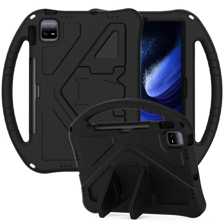 For Xiaomi Pad 6 Pro 2023 EVA Flat Anti Falling Protective Case Shell with Holder(Black)