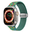 For Apple Watch 4 40mm Rainbow Dots Silicone Magnetic Buckle Watch Band(Green) - Watch Bands by PMC TechLife | Online Shopping South Africa | PMC TechLife