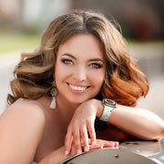 For Apple Watch Ultra 49mm Rainbow Dots Silicone Magnetic Buckle Watch Band(Red)