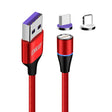 ENKAY 2 in 1 5A USB to Type-C + 8 Pin Magnetic Fast Charging Data Cable with LED Light, Length: 1m(Red) - Charging Cable & Head by ENKAY | Online Shopping South Africa | PMC TechLife | Buy Now Pay Later Mobicred