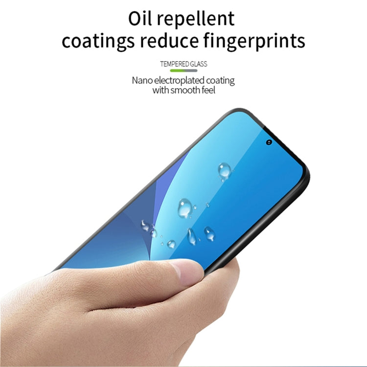 For Honor 90 MOFI 9H 3D Hot Bending Tempered Glass Film(Black)
