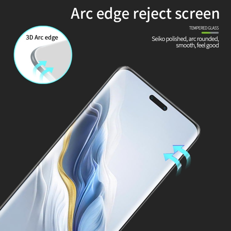 For Honor Magic6 MOFI 9H 3D Hot Bending Tempered Glass Film(Black)