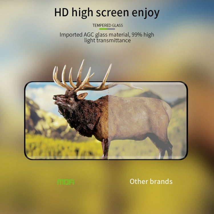 For Honor Magic6 MOFI 9H 3D Hot Bending Tempered Glass Film(Black)