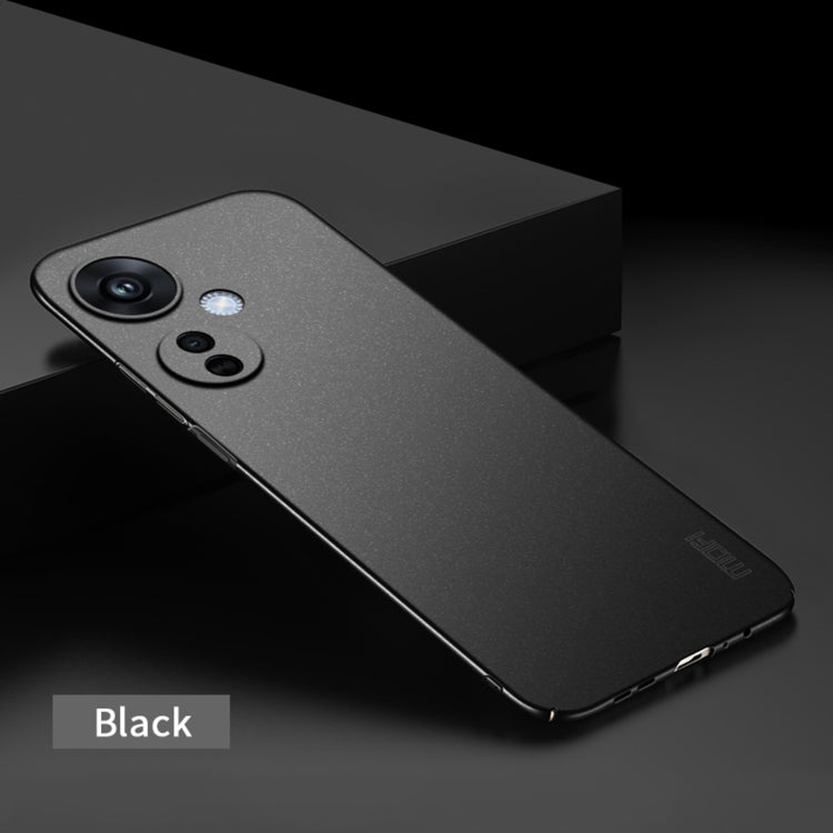 For OPPO K11X 5G MOFI Fandun Series Frosted PC Ultra-thin All-inclusive Phone Case(Black)