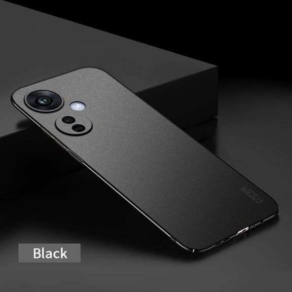 For OPPO K11X 5G MOFI Fandun Series Frosted PC Ultra-thin All-inclusive Phone Case(Black)