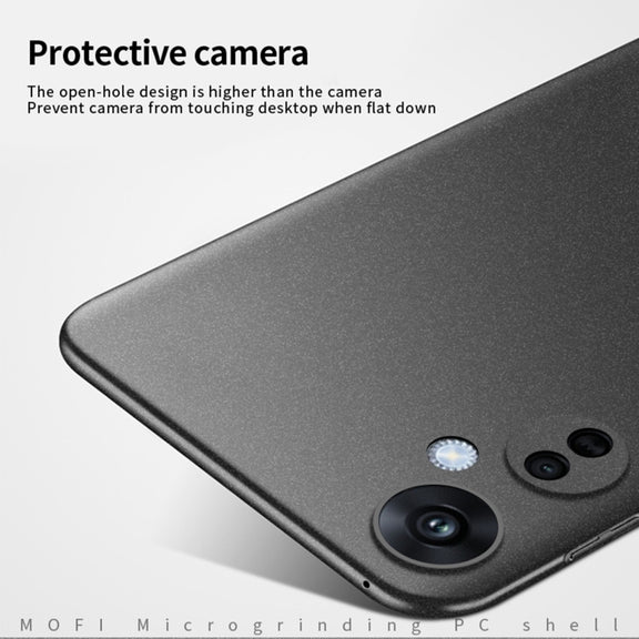 For OPPO K11X 5G MOFI Fandun Series Frosted PC Ultra-thin All-inclusive Phone Case(Blue)