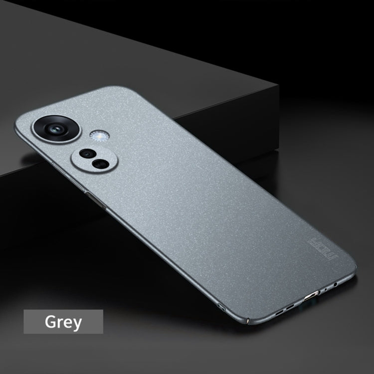 For OPPO K11X 5G MOFI Fandun Series Frosted PC Ultra-thin All-inclusive Phone Case(Gray)