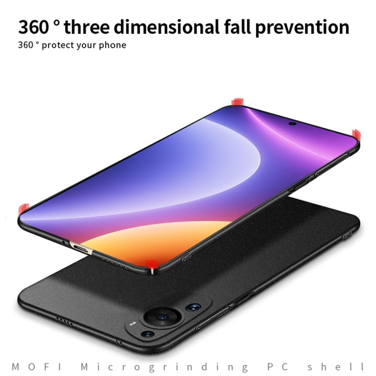 For Xiaomi Redmi Note 12 Turbo MOFI Fandun Series Frosted PC Ultra-thin All-inclusive Phone Case(Blue)