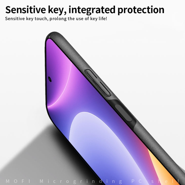 For Xiaomi Redmi Note 12 Turbo MOFI Fandun Series Frosted PC Ultra-thin All-inclusive Phone Case(Blue)