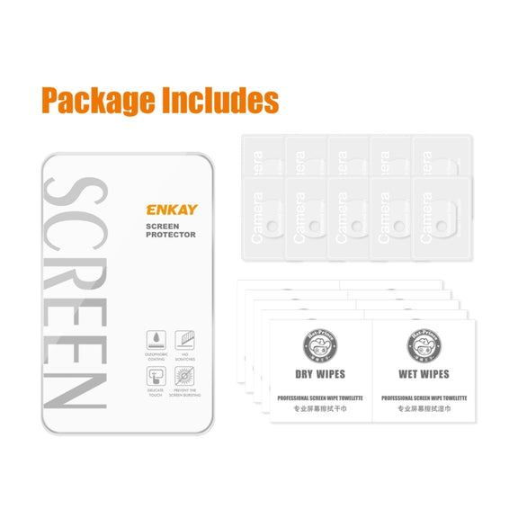 For Honor 90 Pro 5Sets ENKAY Hat-Prince 9H Rear Camera Lens Tempered Glass Film