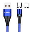 ENKAY 2 in 1 3A USB to 8 Pin + Type-C Magnetic Fast Charging Data Cable, Length:1m(Blue) - Charging Cable & Head by ENKAY | Online Shopping South Africa | PMC TechLife | Buy Now Pay Later Mobicred
