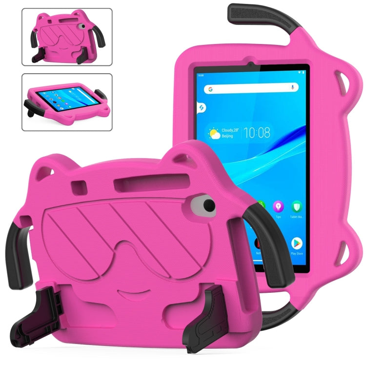 For Lenovo Tab M8 HD 8505F/X8705F 2rd Gen Ice Baby EVA Shockproof Hard PC Tablet Case(Rose Red+Black)
