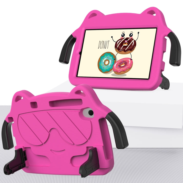 For Lenovo Tab M8 8506X 3rd Gen Ice Baby EVA Shockproof Hard PC Tablet Case(Rose Red+Black)