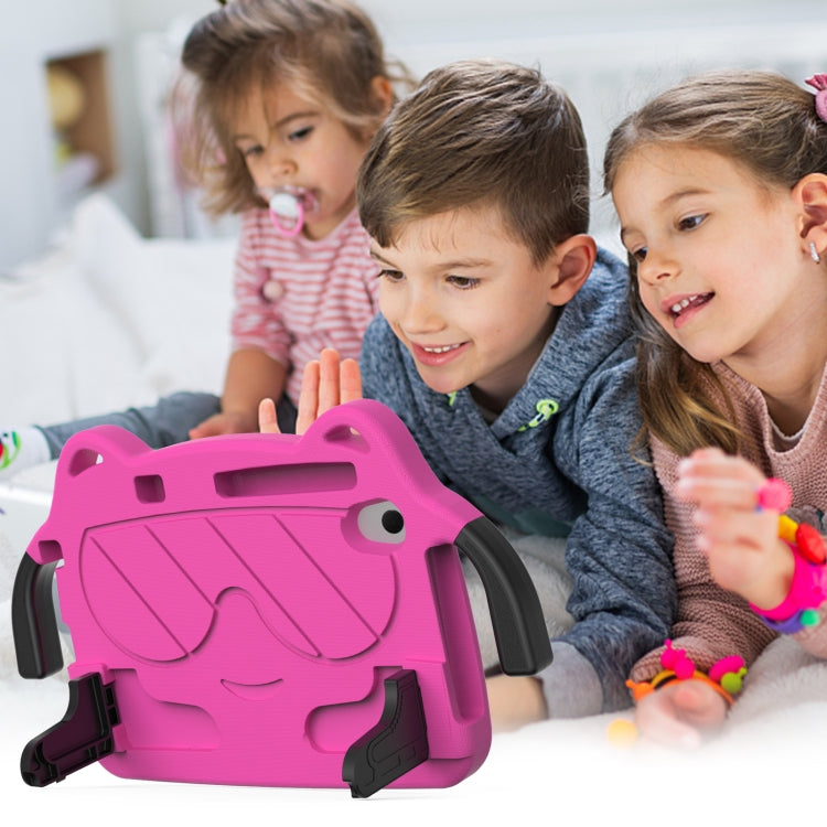 For Lenovo Tab M8 8506X 3rd Gen Ice Baby EVA Shockproof Hard PC Tablet Case(Rose Red+Black)