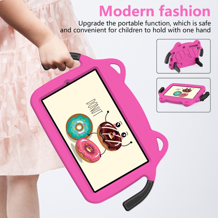 For Lenovo Tab M8 8506X 3rd Gen Ice Baby EVA Shockproof Hard PC Tablet Case(Rose Red+Black)