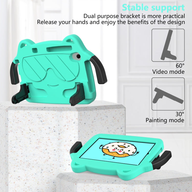 For Lenovo Tab M8 8506X 3rd Gen Ice Baby EVA Shockproof Hard PC Tablet Case(Mint Green+Black)