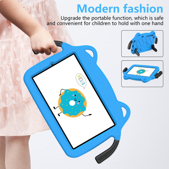 For TCL LE 2023 / Tab 8 2022 Ice Baby EVA Shockproof Hard PC Tablet Case(Sky Blue+Black)