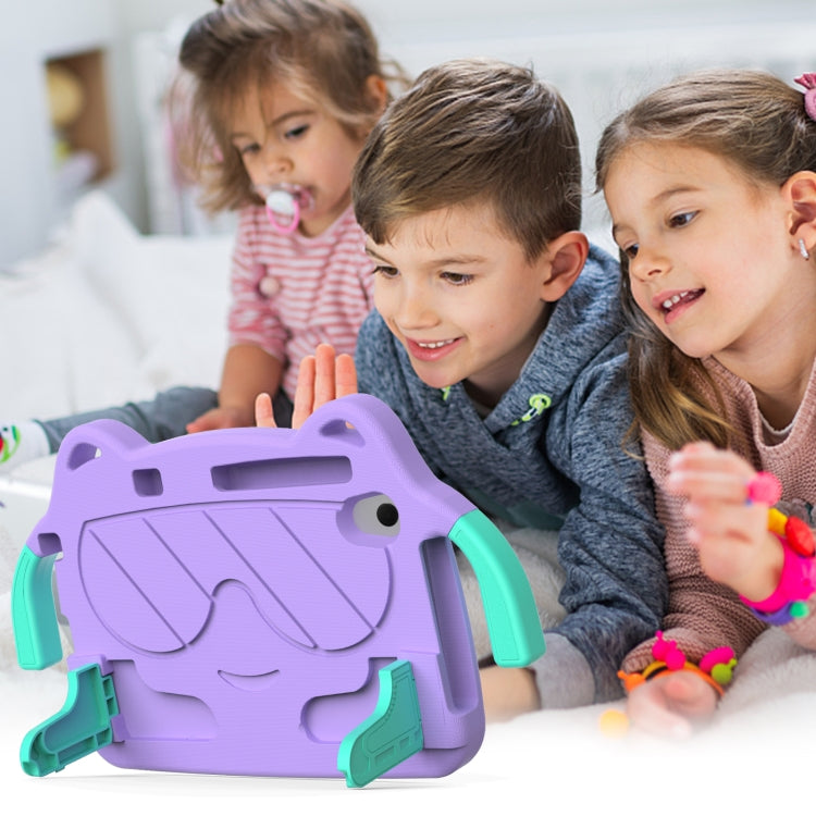 For TCL LE 2023 / Tab 8 2022 Ice Baby EVA Shockproof Hard PC Tablet Case(Light Purple+Mint Green)