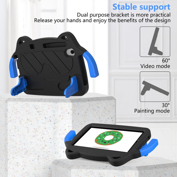 For TCL LE 2023 / Tab 8 2022 Ice Baby EVA Shockproof Hard PC Tablet Case(Black+Blue)