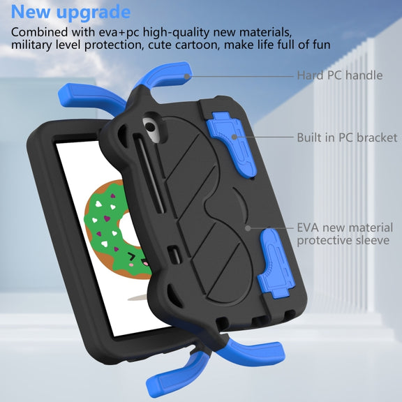 For TCL LE 2023 / Tab 8 2022 Ice Baby EVA Shockproof Hard PC Tablet Case(Black+Blue)