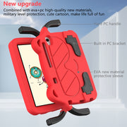 For TCL LE 2023 / Tab 8 2022 Ice Baby EVA Shockproof Hard PC Tablet Case(Red+Black)