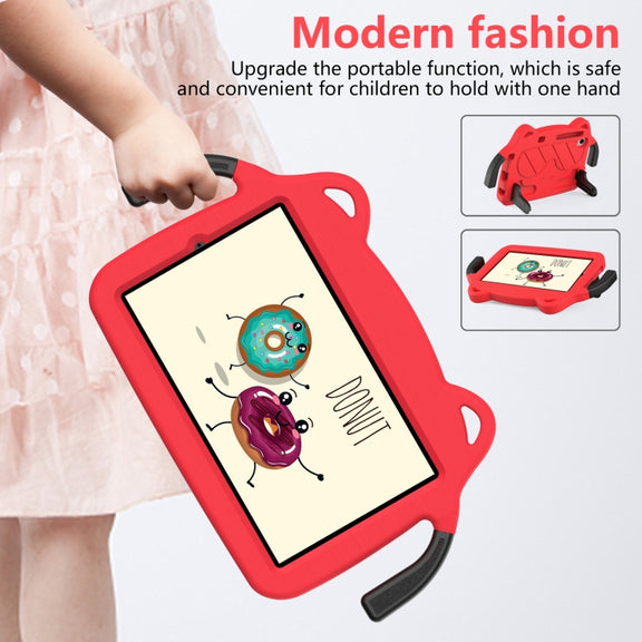 For TCL LE 2023 / Tab 8 2022 Ice Baby EVA Shockproof Hard PC Tablet Case(Red+Black)