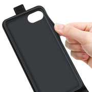 For iPhone 16e R64 Texture Single Vertical Flip Leather Phone Case(Black)