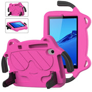For Huawei MediaPad M5 Lite 8.0 Ice Baby EVA Shockproof Hard PC Tablet Case(Rose Red+Black)