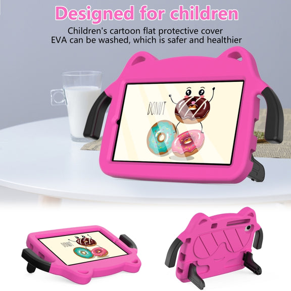 For Huawei MediaPad M5 Lite 8.0 Ice Baby EVA Shockproof Hard PC Tablet Case(Rose Red+Black)