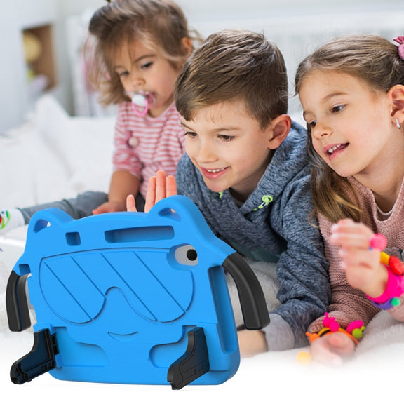 For Huawei MediaPad M5 Lite 8.0 Ice Baby EVA Shockproof Hard PC Tablet Case(Sky Blue+Black)