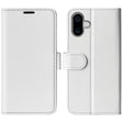 For iPhone 16 R64 Texture Horizontal Flip Leather Phone Case(White) - iPhone 16 Cases by PMC TechLife | Online Shopping South Africa | PMC TechLife | Buy Now Pay Later Mobicred