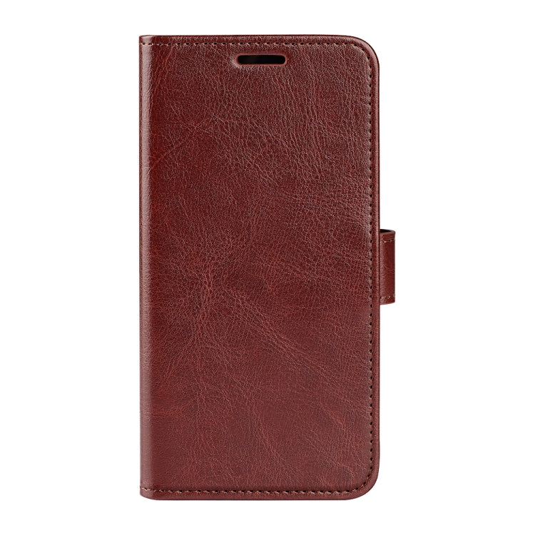 For iPhone 16 Pro R64 Texture Horizontal Flip Leather Phone Case(Brown)