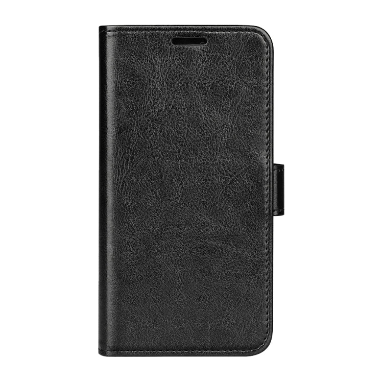 For iPhone 16 Pro Max R64 Texture Horizontal Flip Leather Phone Case(Black)