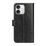 For iPhone 16 Pro Max R64 Texture Horizontal Flip Leather Phone Case(Black)