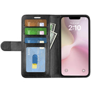 For iPhone 16e R64 Texture Horizontal Flip Leather Phone Case(Black)