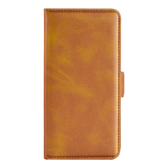 For iPhone 16 Dual-side Magnetic Buckle Horizontal Flip Leather Phone Case(Yellow)
