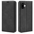 For iPhone 16 Plus Retro-skin  Magnetic Suction Leather Phone Case(Black) - iPhone 16 Plus Cases by PMC TechLife | Online Shopping South Africa | PMC TechLife | Buy Now Pay Later Mobicred