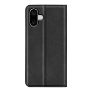 For iPhone 16 Plus Retro-skin  Magnetic Suction Leather Phone Case(Black)