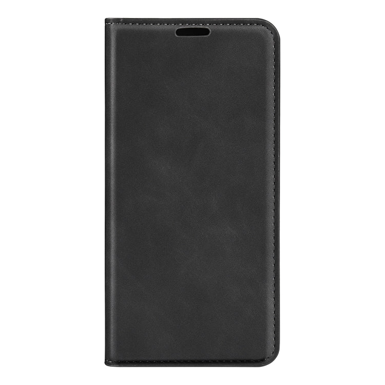 For iPhone 16 Pro Max Retro-skin Magnetic Suction Leather Phone Case(Black)