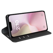 For iPhone 16e Retro-skin Magnetic Suction Leather Phone Case(Black)