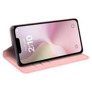 For iPhone 16e Retro-skin Magnetic Suction Leather Phone Case(Pink)