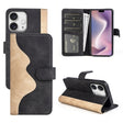 For iPhone 16 Pro Stitching Horizontal Flip Leather Phone Case(Black) - iPhone 16 Pro Cases by PMC TechLife | Online Shopping South Africa | PMC TechLife | Buy Now Pay Later Mobicred