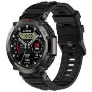 For Amazfit T-Rex Ultra Silicone Sports Watch Band(Black)