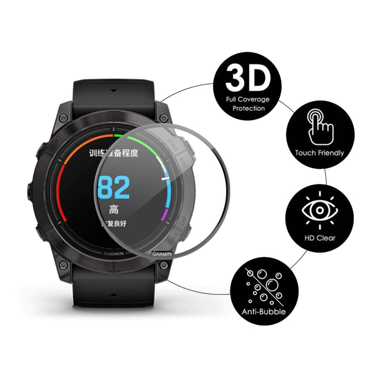 For Garmin Epix Pro Gen 2 51mm ENKAY 3D Full Coverage Soft PC Edge + PMMA HD Screen Protector Film
